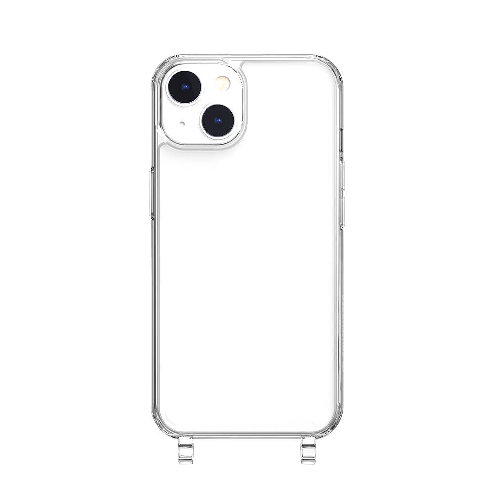 Apple iPhone 14 Kılıf Boyun Askılı Şok Önleyicili Şeffaf Lisanslı Switcheasy Play Kapak Lacivert