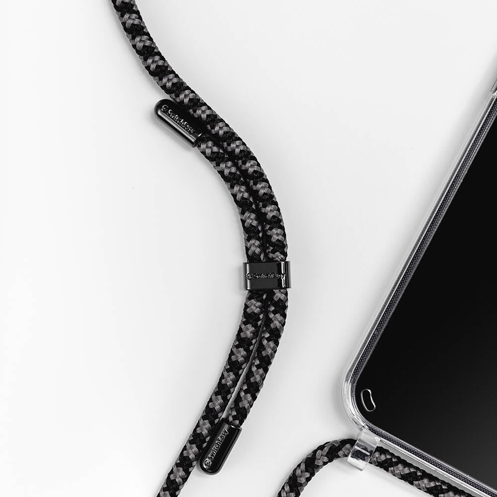 Apple iPhone 14 Kılıf Boyun Askılı Şok Önleyicili Şeffaf Lisanslı Switcheasy Play Kapak Lacivert