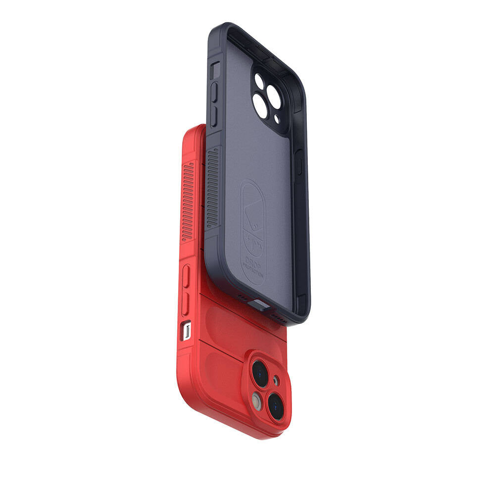 Apple iPhone 14 Case Flexible TPU Hollow Back Surface Design Zore Ethnic Silicone Cover Dark Green