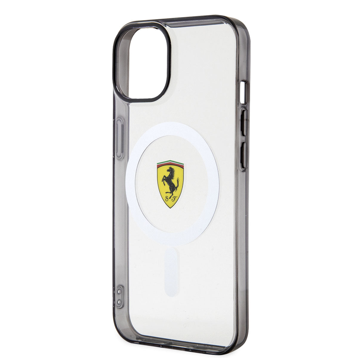Apple iPhone 14 Case Ferrari M-safe Charging Feature Transparent Design Cover Colorless