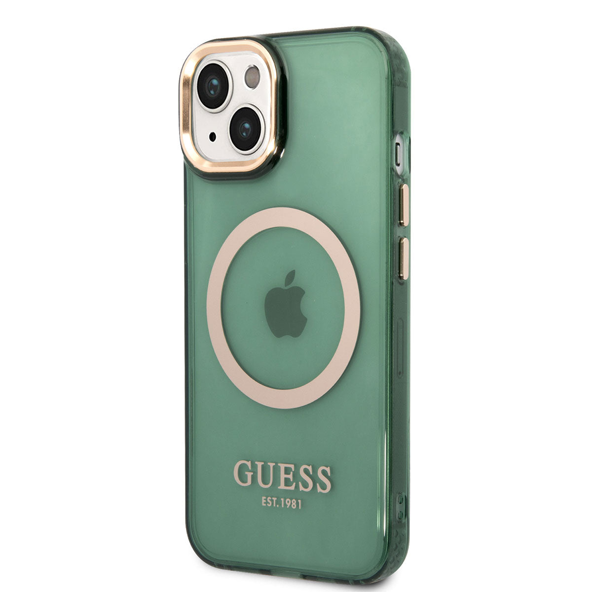 Apple iPhone 14 Case GUESS M-safe Charging Airbag Design Cover Pink