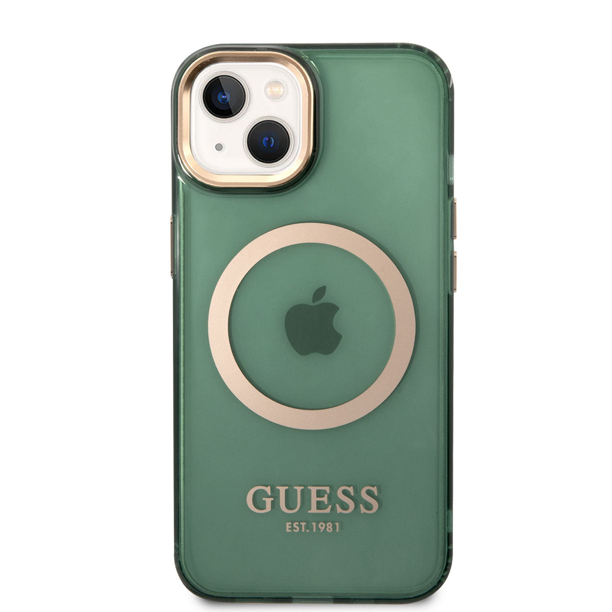 Apple iPhone 14 Case GUESS M-safe Charging Airbag Design Cover Pink
