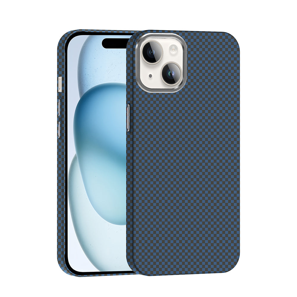 Apple iPhone 14 Kılıf M-safe Şarj Özellikli Karbon Fiber Görünümlü Zore Gros Kapak
