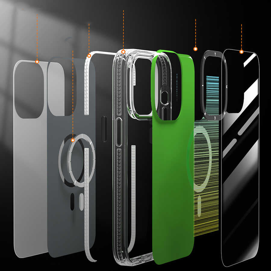 Apple iPhone 14 Case M-safe Charging Feature Youngkit Pure Series Cover Gray
