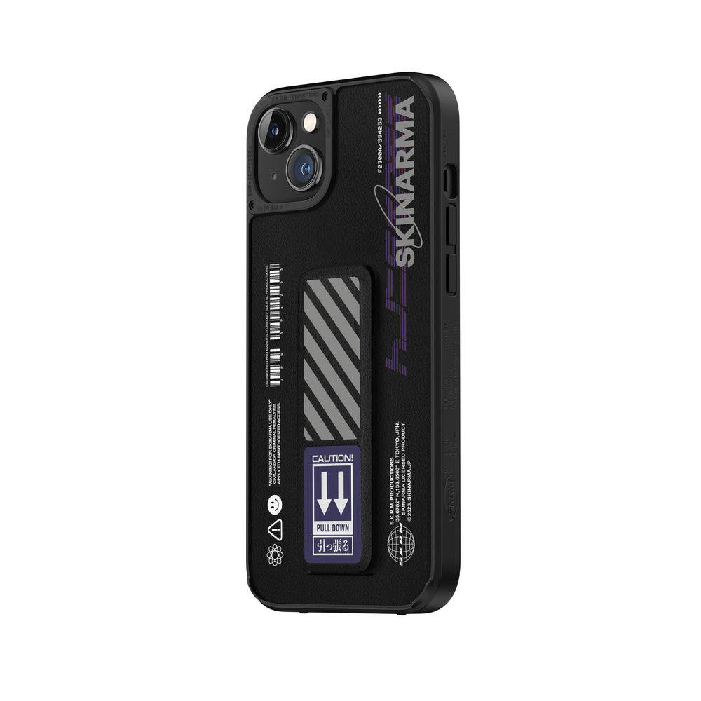Apple iPhone 14 Case SkinArma Stand Leather Look Shingoki Cover Purple