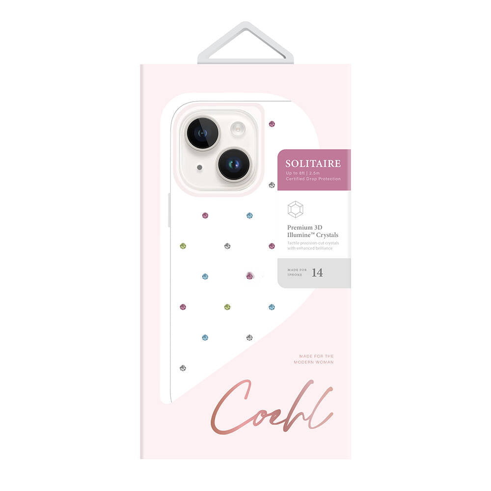 Apple iPhone 14 Case Solitaire Patterned Coehl Solitaire Cover Colorless