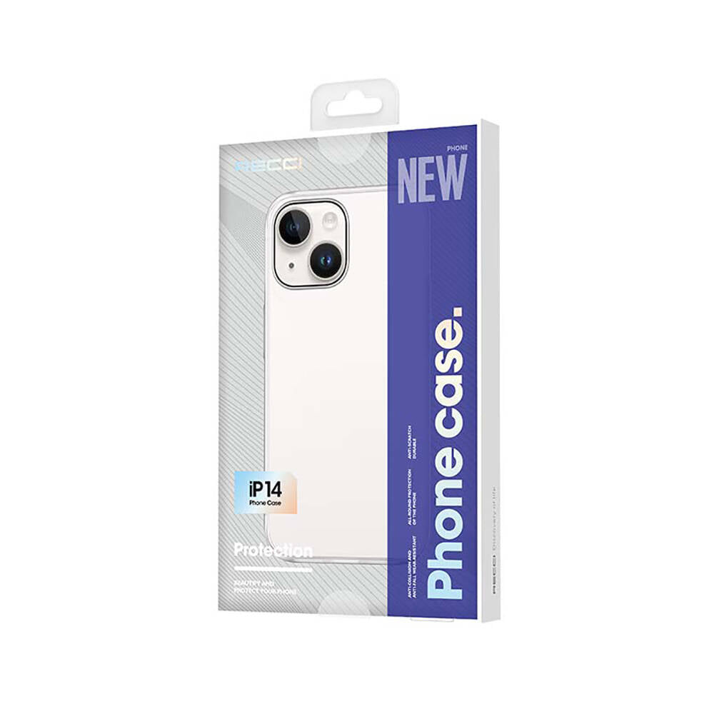 Apple iPhone 14 Case Ultra Thin Matte PC Back Surface Recci Elite Series Cover White