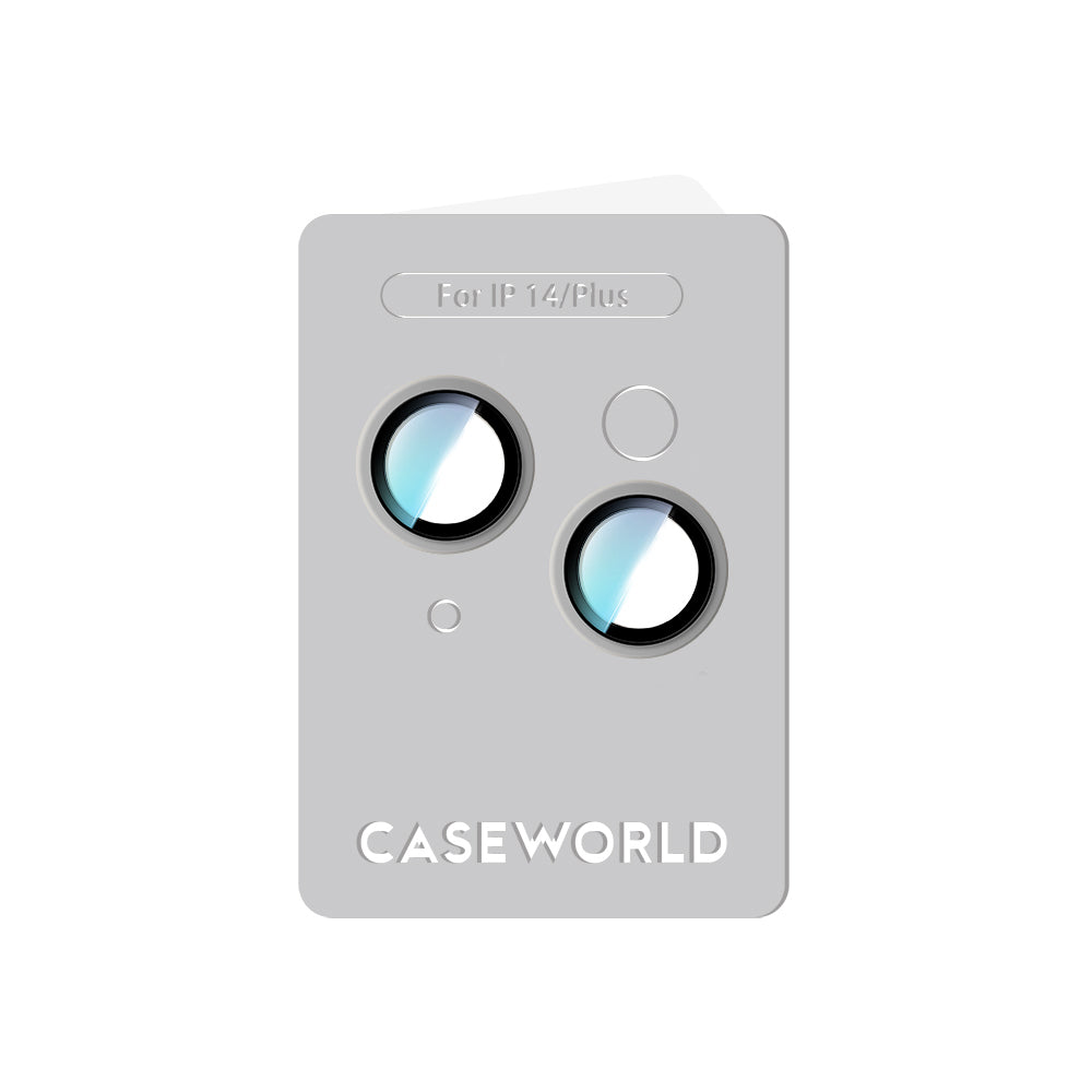 Apple iPhone 14 Plus CaseWorld Alloy Series Oleophobic Anti-Reflective Camera Lens Protector Black