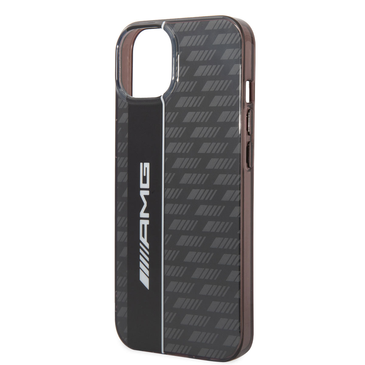 Apple iPhone 14 Plus Case AMG Transparent Dual Layer Carbon Design II Cover Black