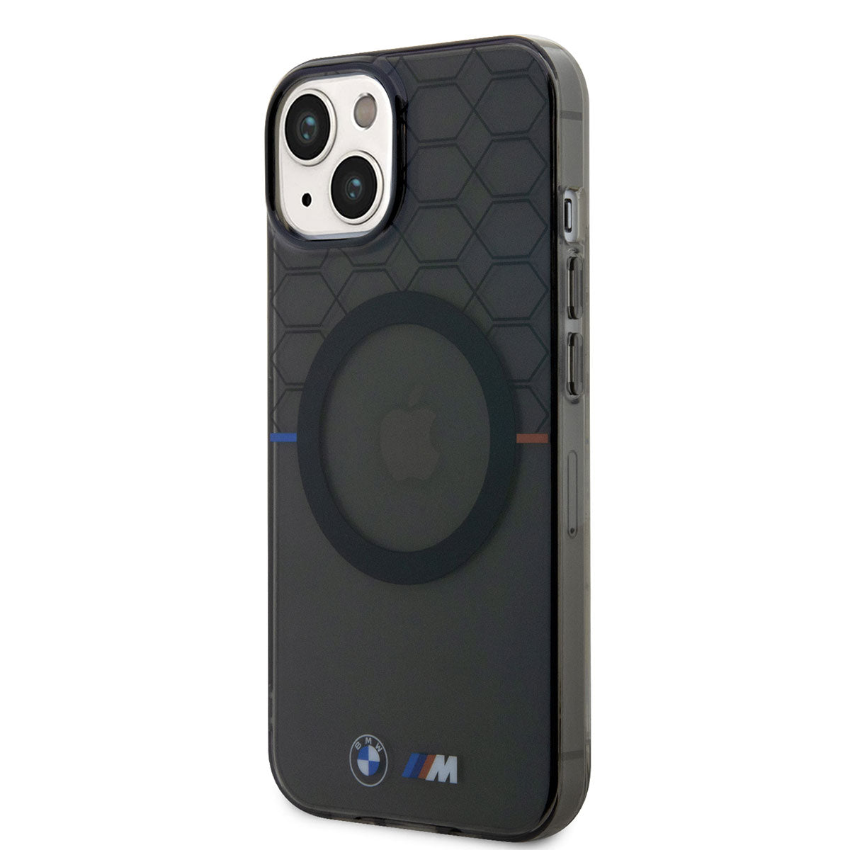 Apple iPhone 14 Plus Case BMW M-safe Charging Transparent M Design Cover Gray