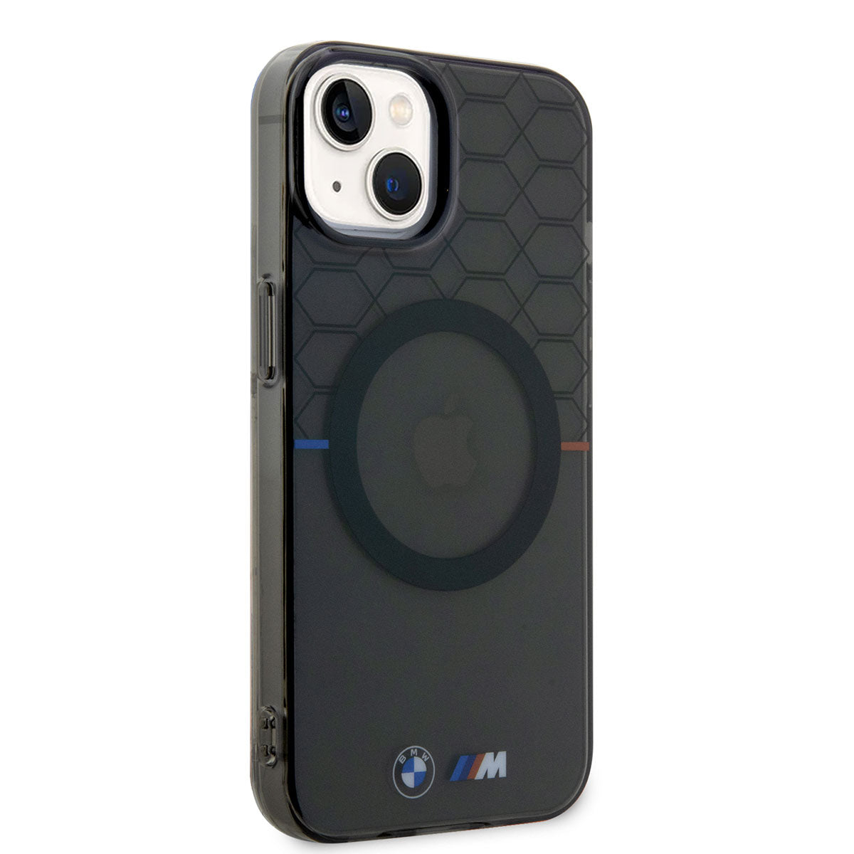 Apple iPhone 14 Plus Case BMW M-safe Charging Transparent M Design Cover Gray