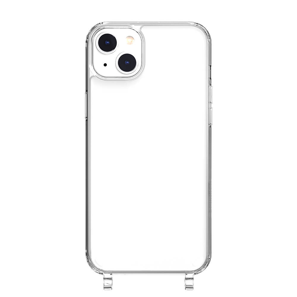 Apple iPhone 14 Plus Kılıf Boyun Askılı Şok Önleyicili Şeffaf Lisanslı Switcheasy Play Kapak Siyah