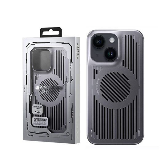 Apple iPhone 14 Plus Kılıf M-safe Şarj Özellikli Soğutucu Benks Biliz Kapak Gri