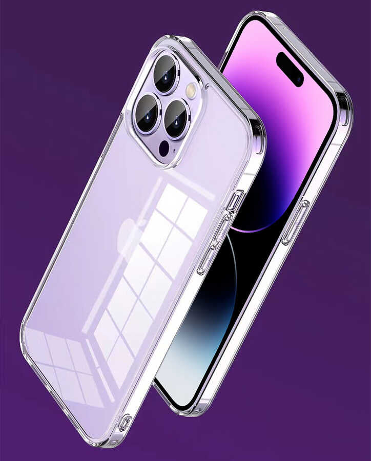Apple iPhone 14 Plus Case Transparent Airbag Design Wiwu ZCC-108 Concise Series Cover Colorless