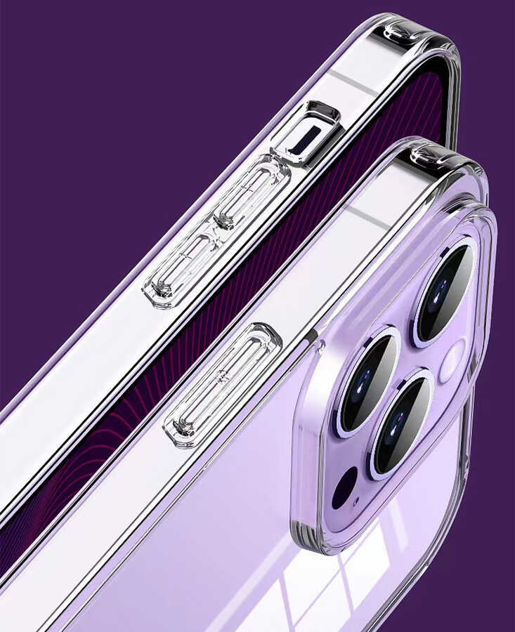 Apple iPhone 14 Plus Case Transparent Airbag Design Wiwu ZCC-108 Concise Series Cover Colorless