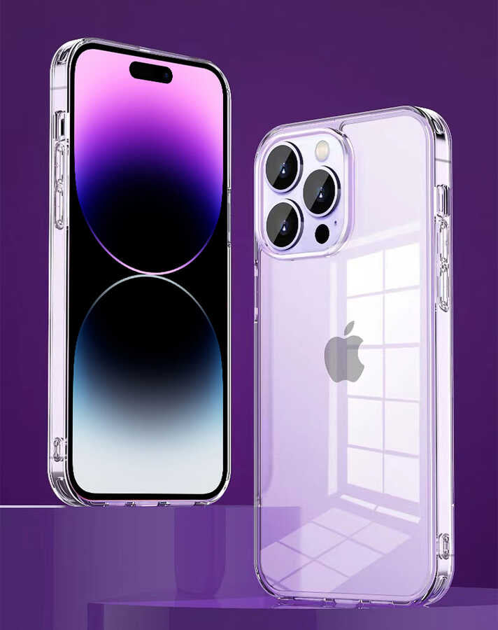Apple iPhone 14 Plus Case Transparent Airbag Design Wiwu ZCC-108 Concise Series Cover Colorless
