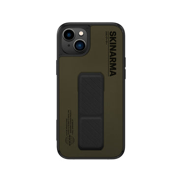 Apple iPhone 14 Plus Kılıf SkinArma Standlı Deri Görünümlü Gyo Kapak Siyah