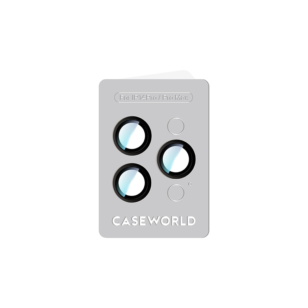 Apple iPhone 14 Pro CaseWorld Alloy Serisi Oleofobik Anti Reflective Kamera Lens Koruyucu Gold