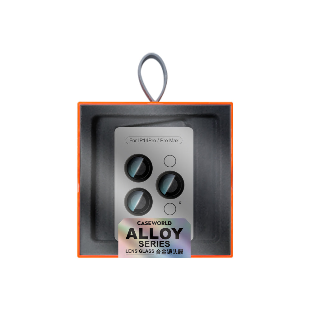 Apple iPhone 14 Pro CaseWorld Alloy Serisi Oleofobik Anti Reflective Kamera Lens Koruyucu Gümüş
