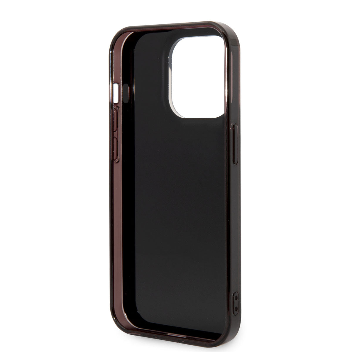 Apple iPhone 14 Pro Case AMG Transparent Dual Layer Checkered Flag Design Cover Black