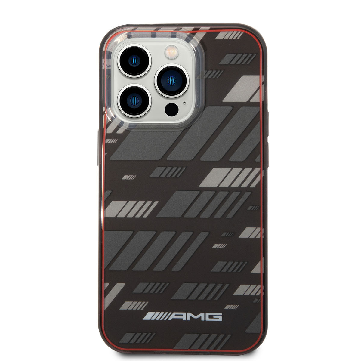 Apple iPhone 14 Pro Kılıf AMG Transparan Çift Katmanlı Grafik Dizayn I Kapak Siyah
