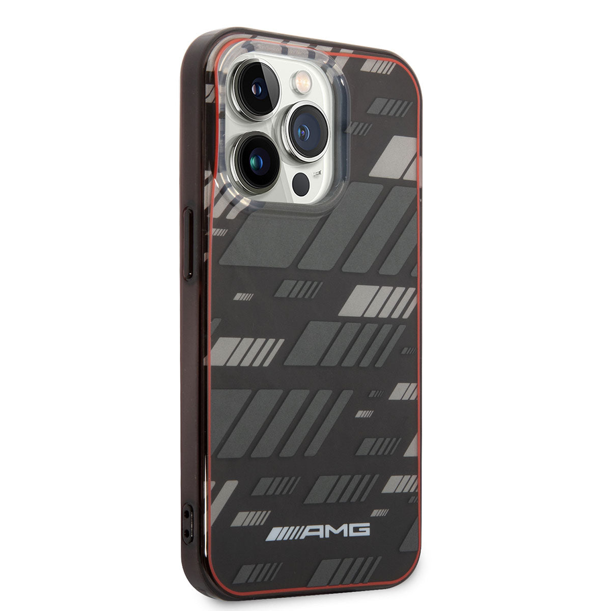 Apple iPhone 14 Pro Kılıf AMG Transparan Çift Katmanlı Grafik Dizayn I Kapak Siyah
