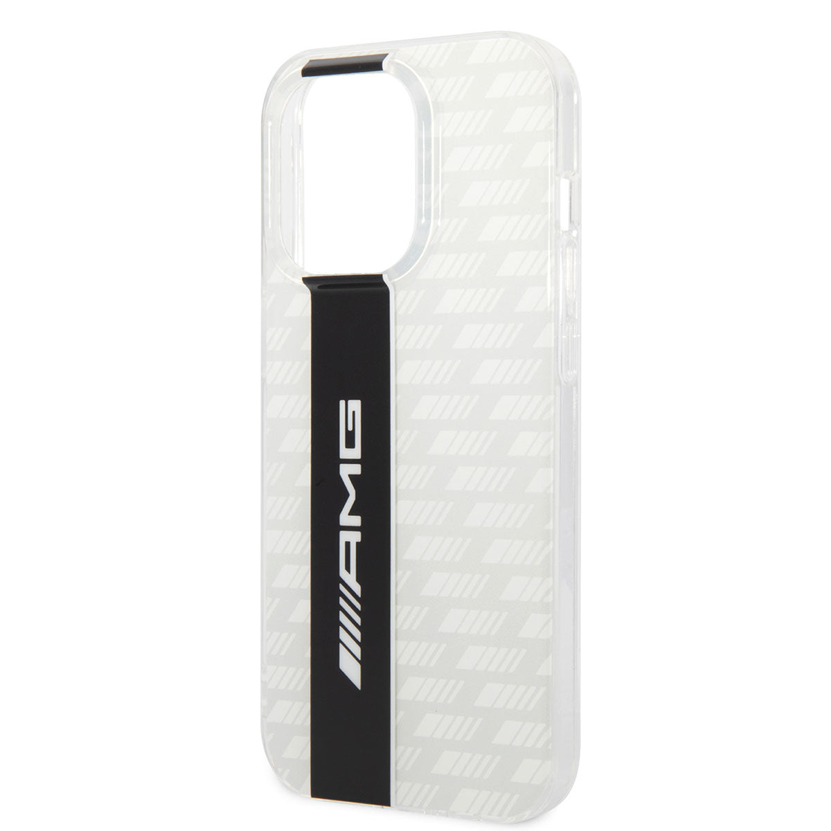 Apple iPhone 14 Pro Case AMG Transparent Dual Layer Carbon Design II Cover Black