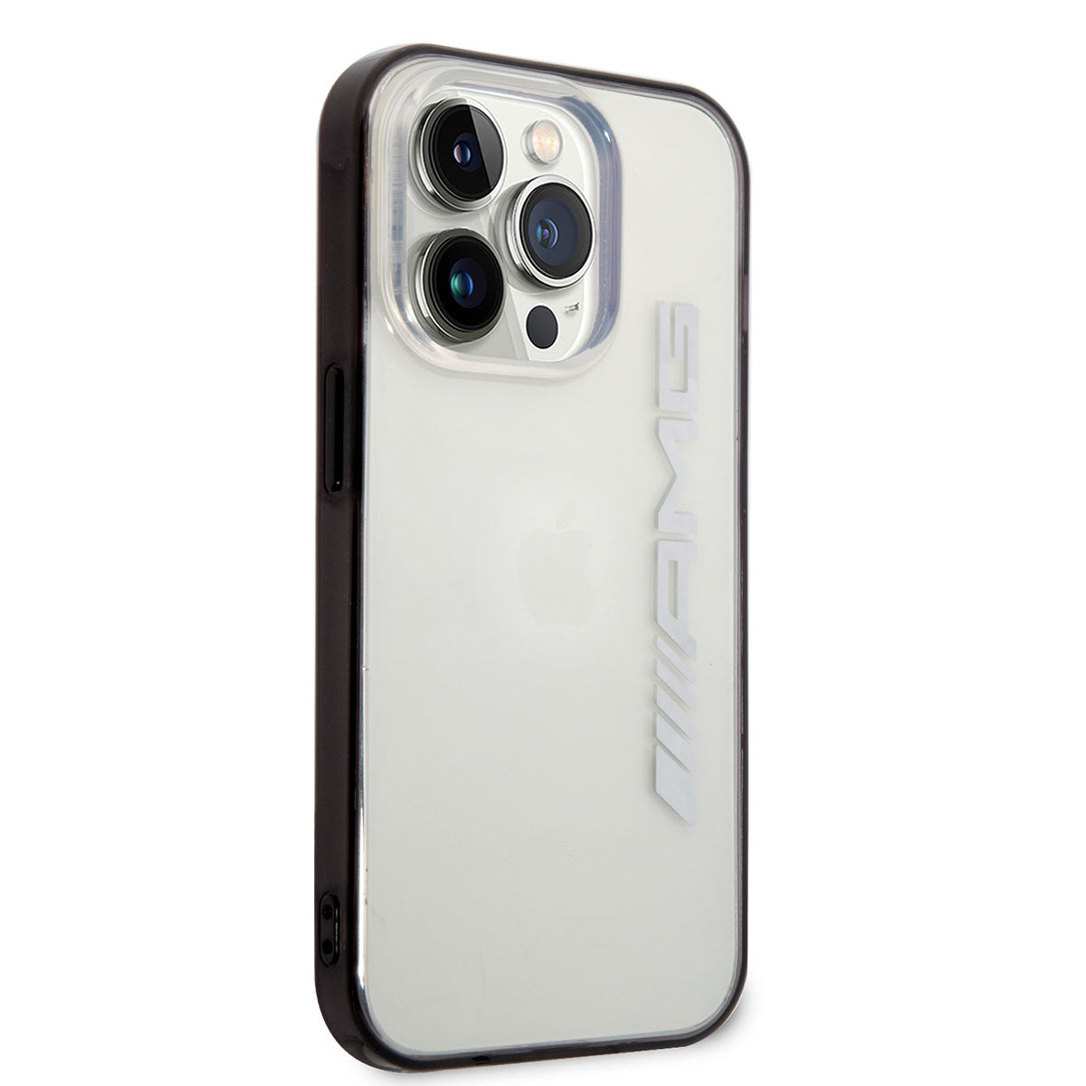 Apple iPhone 14 Pro Case AMG Transparent Black Frame Design Cover Transparent-Black