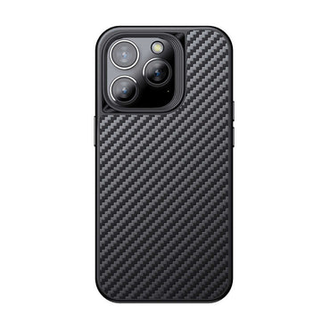 Apple iPhone 14 Pro Kılıf Aramid Karbon Fiber M-safe Özellikli Wlons Radison Kapak