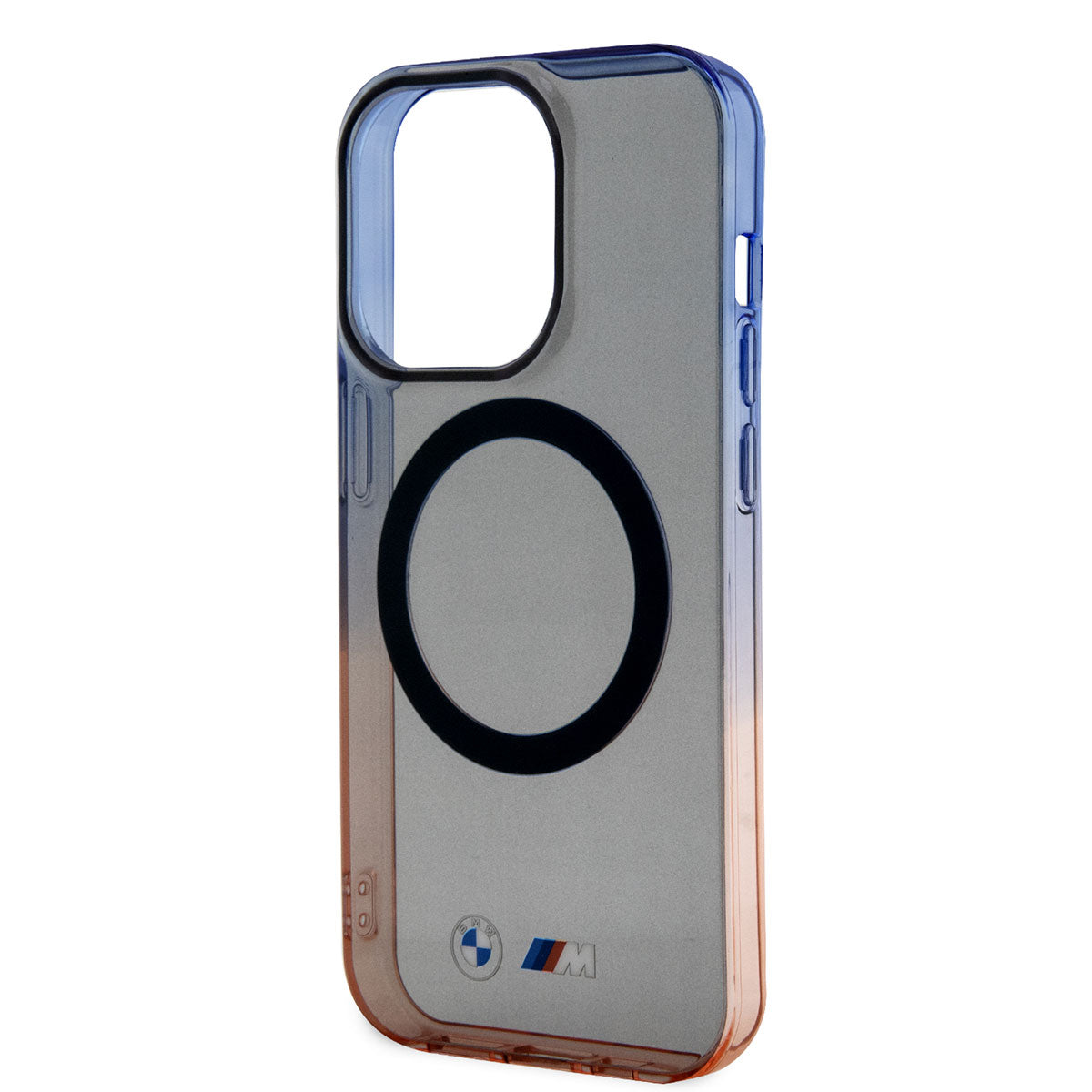 Apple iPhone 14 Pro Case BMW M-safe Charging Feature Transparent Color Transition Design Cover Gray