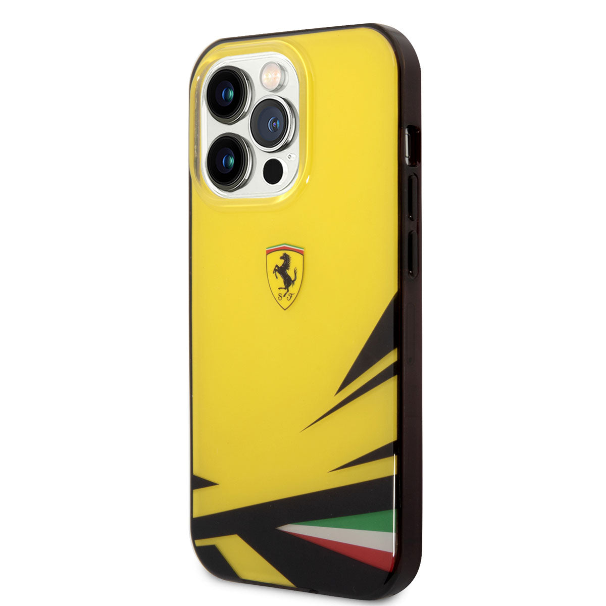 Apple iPhone 14 Pro Case Ferrari Yellow Italian Flag Printed Design Cover Yellow