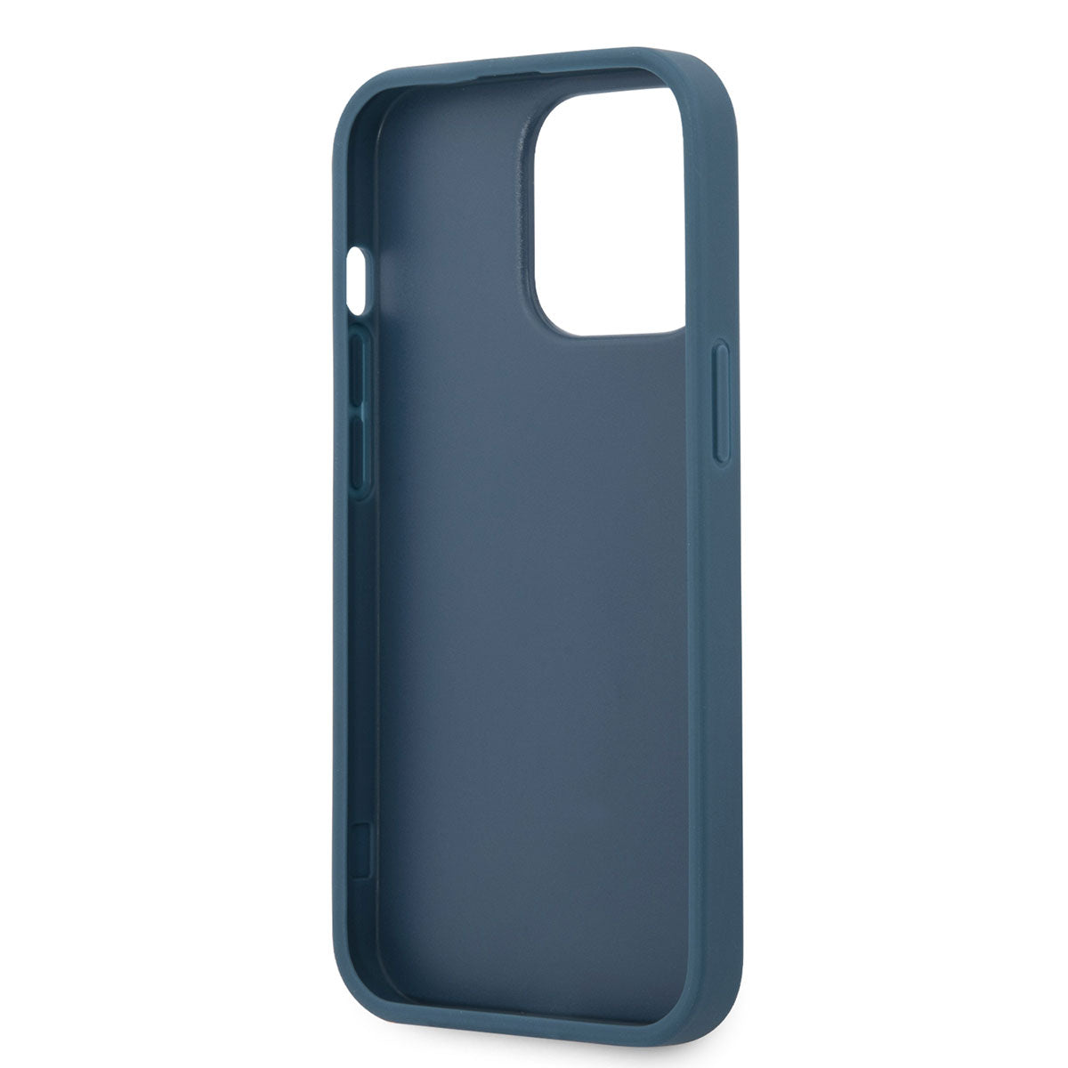 Apple iPhone 14 Pro Case GUESS PU Leather Striped Logo Design Cover Blue