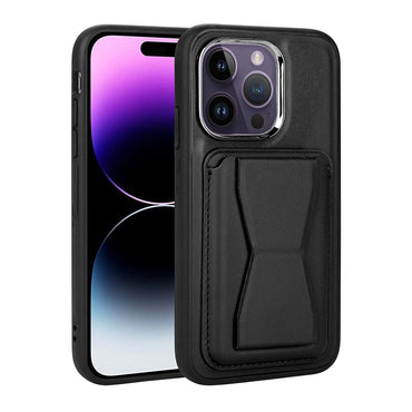 Apple iPhone 14 Pro Kılıf Kartlıklı Standlı Pu Deri Zore Memo Kapak