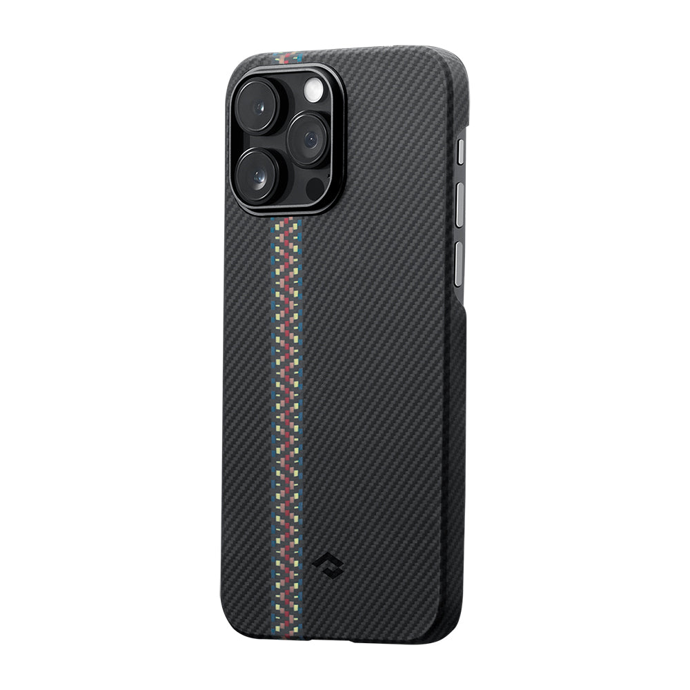 Apple iPhone 14 Pro Case M-safe Charging Feature 600D Aramid Fiber Pitaka Tactile Woven Orchestra Series Rhapsody Cover Black
