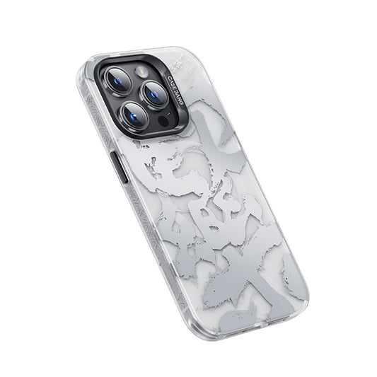 Apple iPhone 14 Pro Kılıf M-safe Şarj Özellikli Benks Casebang Calligraphy Joy Kapak Beyaz