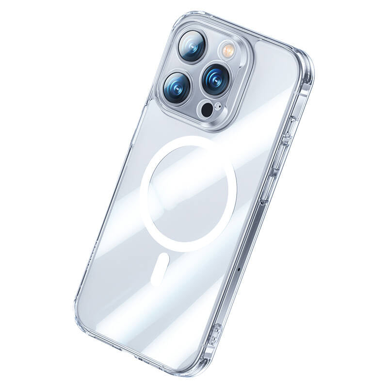 Apple iPhone 14 Pro Case M-safe Charging Feature Benks Magnetic Shiny Glass Series Cover Colorless
