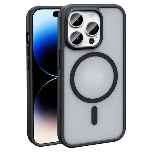 Apple iPhone 14 Pro Kılıf M-safe Şarj Özellikli Mat Arka Yüzey Zore Sio Kapak