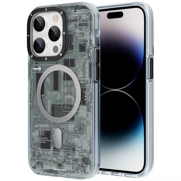 Apple iPhone 14 Pro Kılıf M-safe Şarj Özellikli YoungKit Technology Serisi Kapak