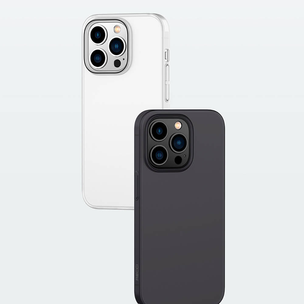 Apple iPhone 14 Pro Case Ultra Thin Matte PC Back Surface Recci Elite Series Cover Gray