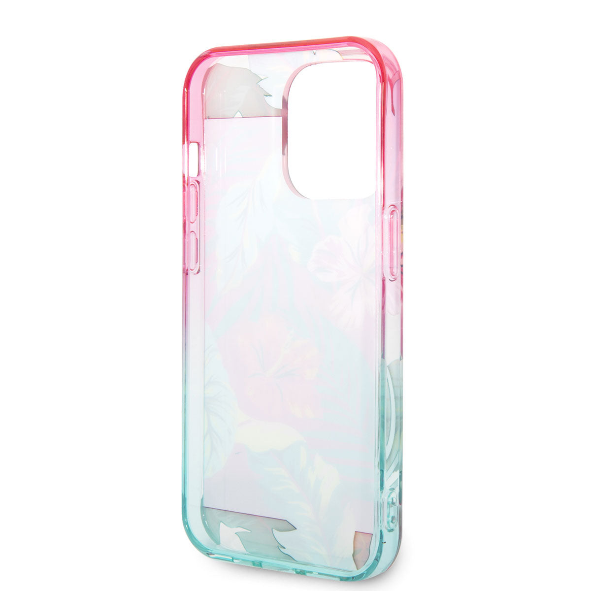 Apple iPhone 14 Pro Case US POLO ASSN. Colorful Leaf Printed Design Cover Orange