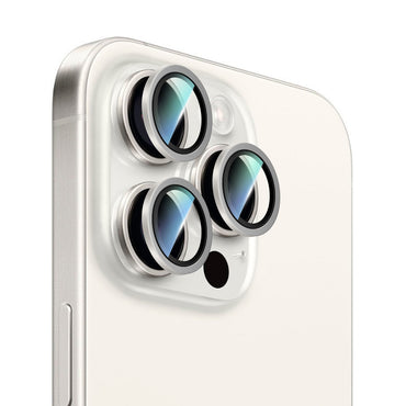 Apple iPhone 14 Pro Max CaseWorld Alloy Serisi Oleofobik Anti Reflective Kamera Lens Koruyucu Siyah