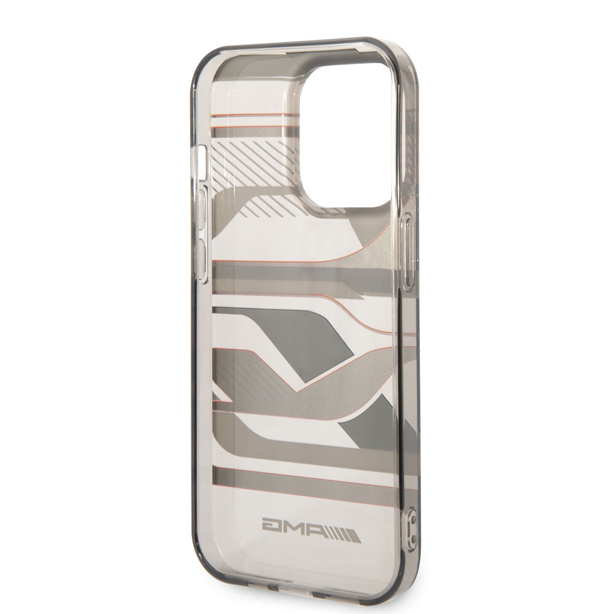 Apple iPhone 14 Pro Max Case AMG Transparent Graphic Design Cover Black-Red