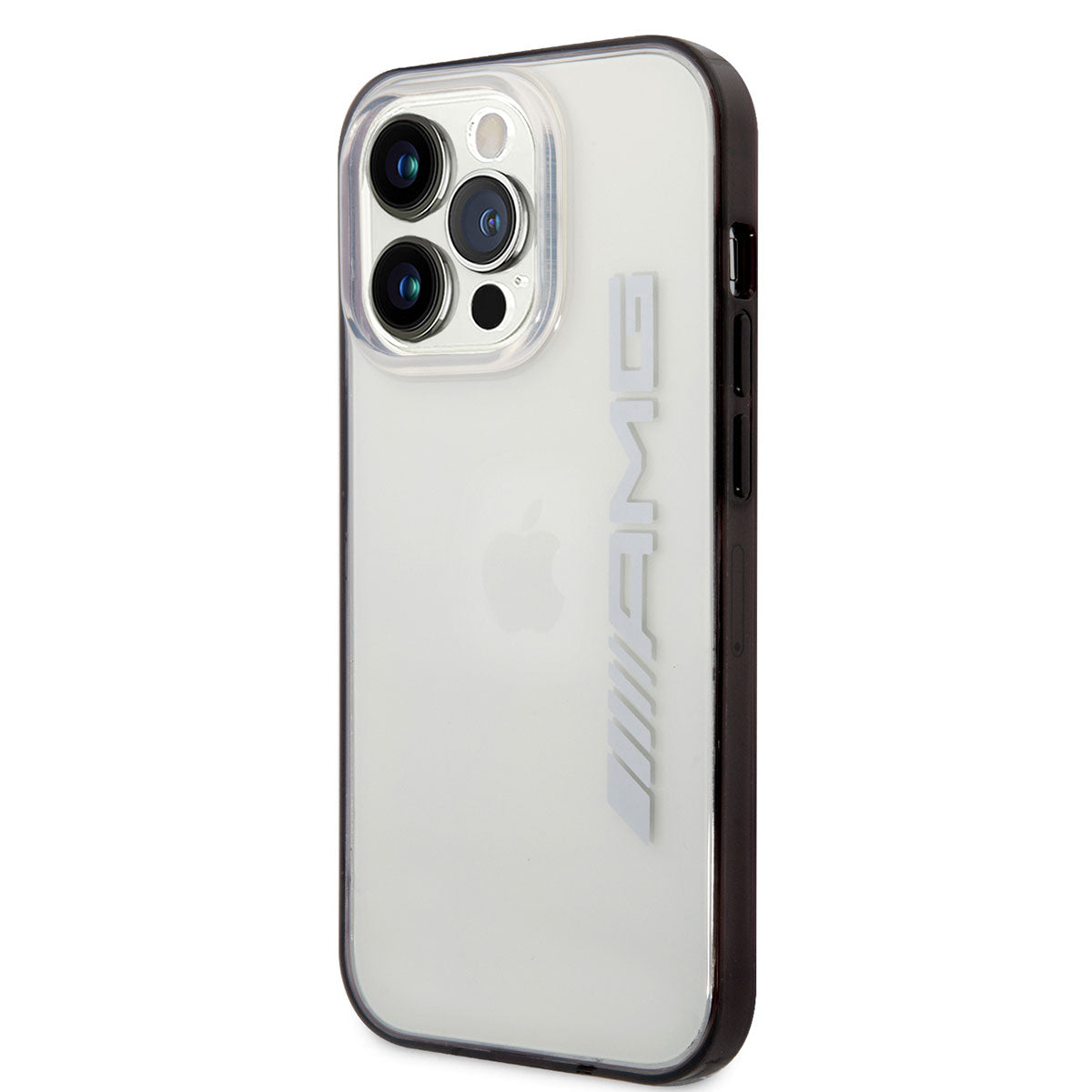 Apple iPhone 14 Pro Max Case AMG Transparent Black Frame Design Cover Transparent-Black