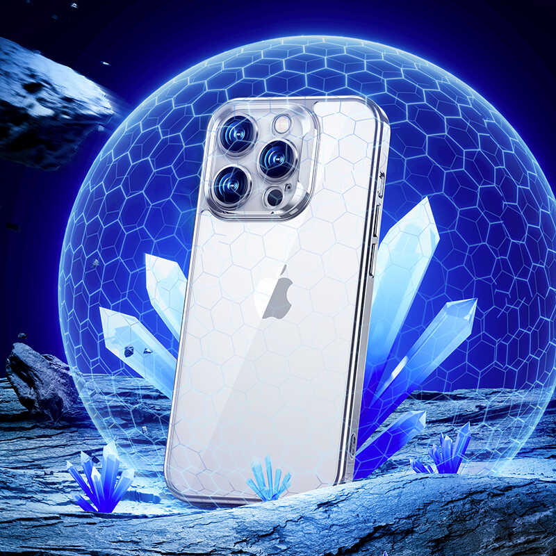 Apple iPhone 14 Pro Max Case Benks Electroplating TPU Cover with Screen Protector Silver