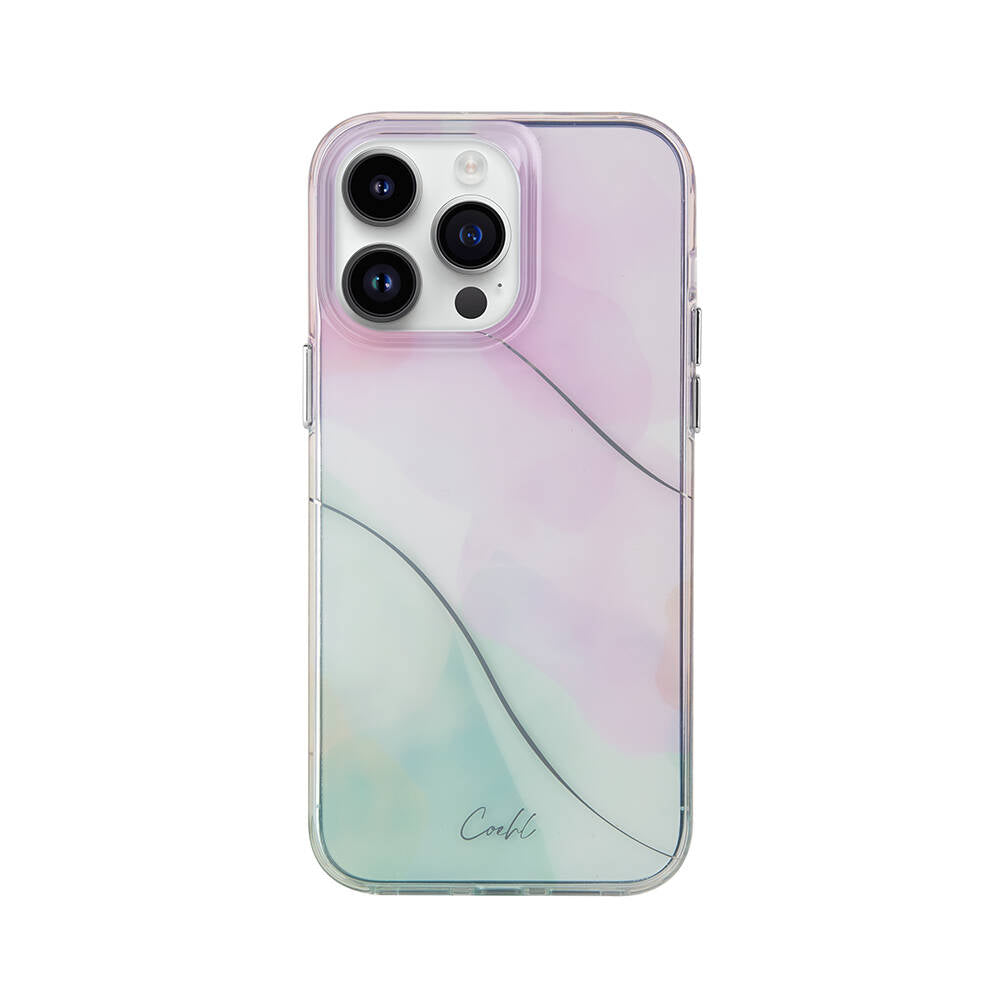 Apple iPhone 14 Pro Max Case Wavy Line Patterned Coehl Palette Cover Lilac