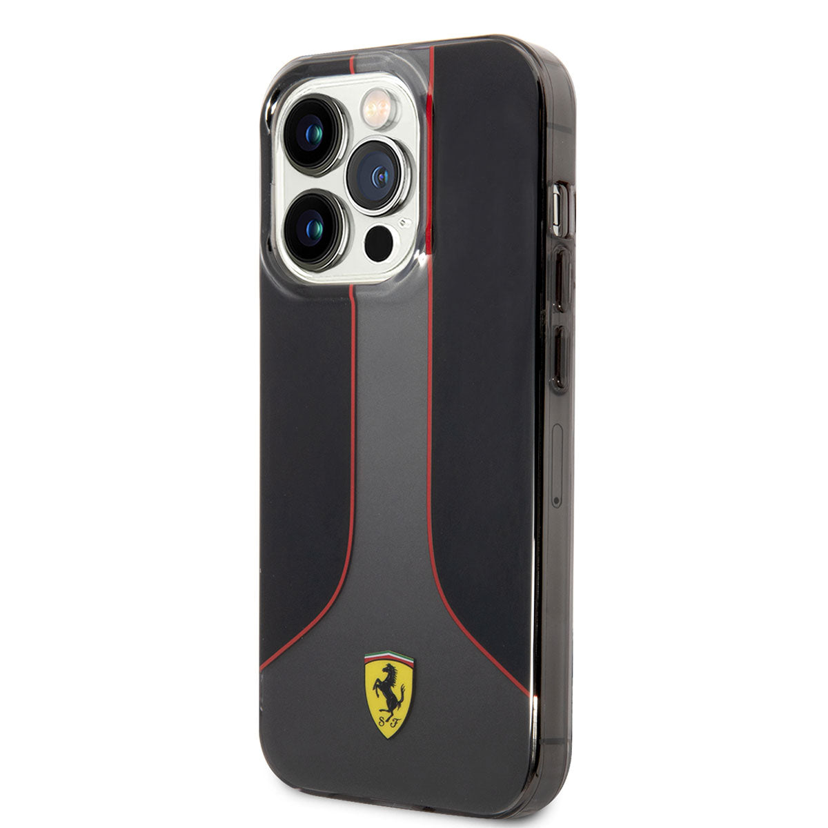 Apple iPhone 14 Pro Max Case Ferrari Gradient Printed Design Cover Black