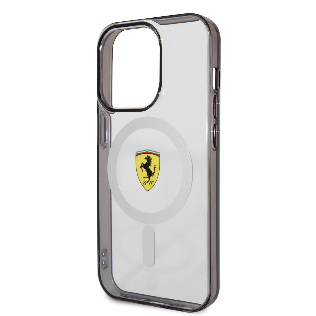 Apple iPhone 14 Pro Max Case Ferrari M-safe Charging Feature Transparent Design Cover Colorless