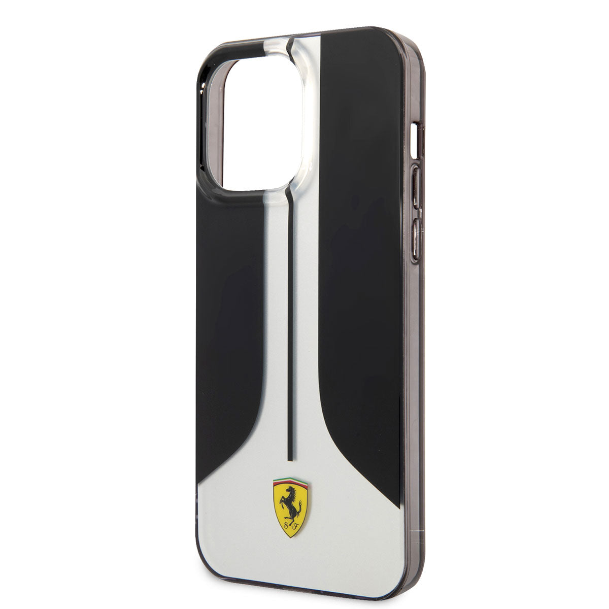 Apple iPhone 14 Pro Max Kılıf Ferrari Orjinal Lisanslı 296 Çizgili Dizayn Kapak Siyah