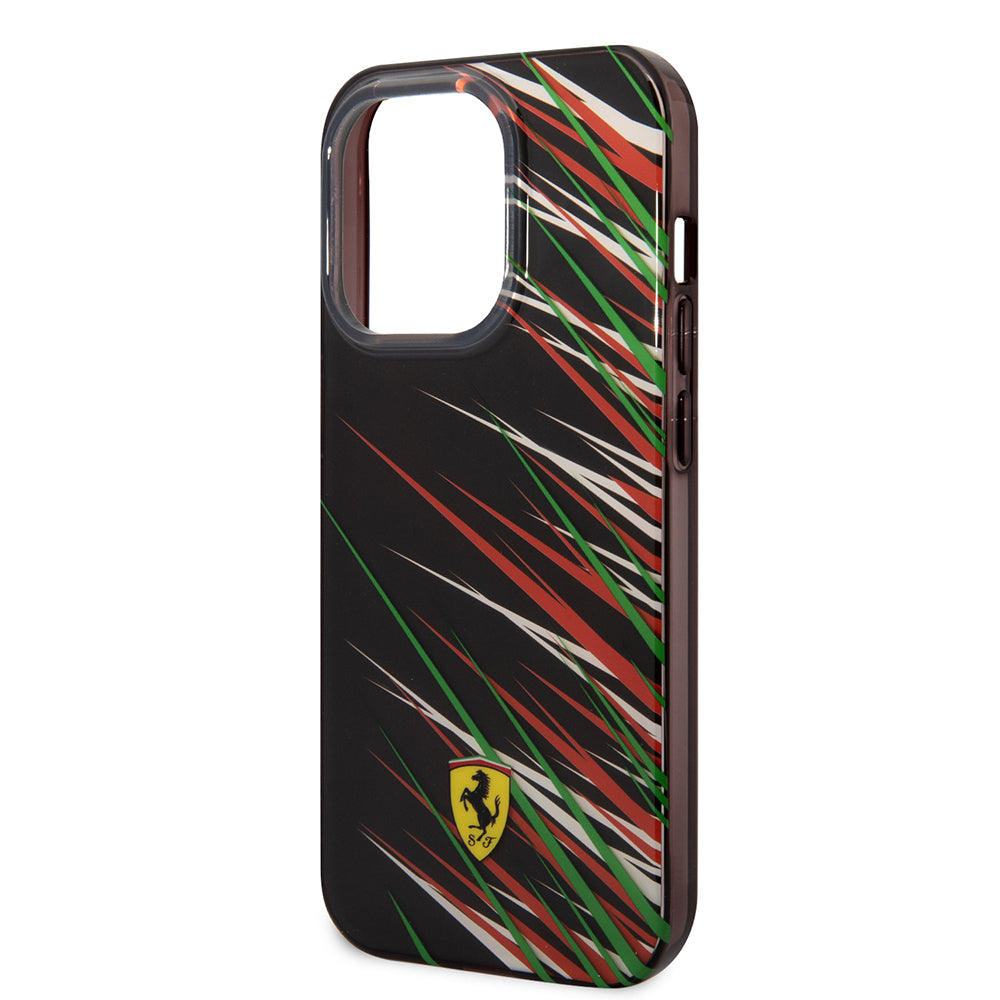 Apple iPhone 14 Pro Max Case Ferrari Original Licensed Print Logo Grass Pattern Cover Red