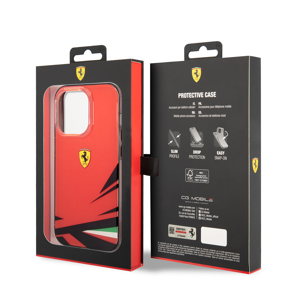 Apple iPhone 14 Pro Max Case Ferrari Yellow Italian Flag Printed Design Cover Yellow